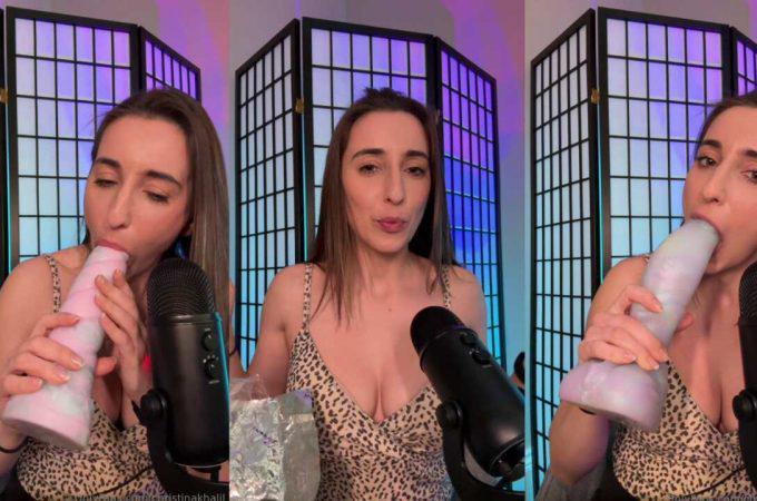 Christina Khalil Big Dildo Sucking Video Leaked