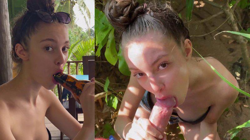 Solazola Gives Wet BJ In Vacation Bedroom
